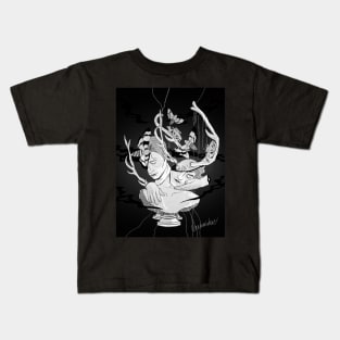 Hannigram black and white Hannibal fanart Kids T-Shirt